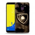 Дизайнерский пластиковый чехол для Samsung Galaxy J6 Lamborghini