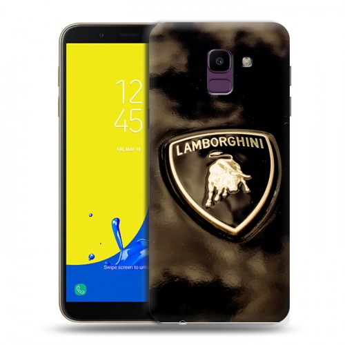 Дизайнерский пластиковый чехол для Samsung Galaxy J6 Lamborghini