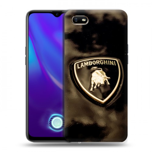 Дизайнерский силиконовый с усиленными углами чехол для OPPO A1k Lamborghini