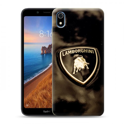 Дизайнерский силиконовый чехол для Xiaomi RedMi 7A Lamborghini