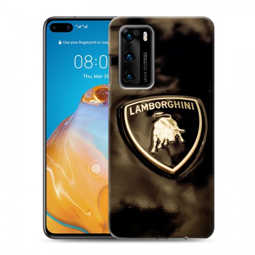 Дизайнерский пластиковый чехол для Huawei P40 Lamborghini