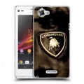 Дизайнерский пластиковый чехол для Sony Xperia L Lamborghini