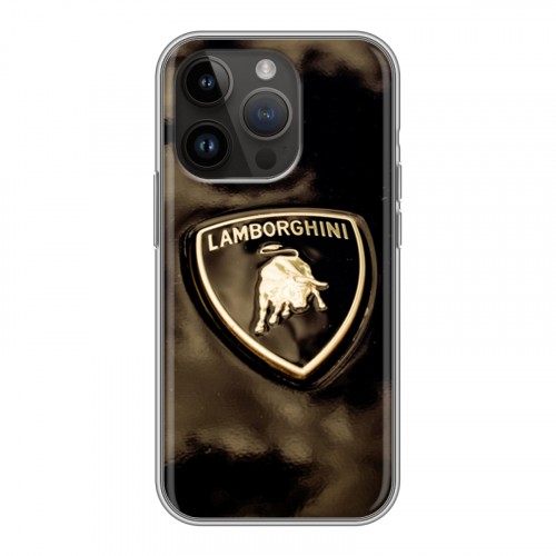 Дизайнерский силиконовый чехол для Iphone 14 Pro Lamborghini