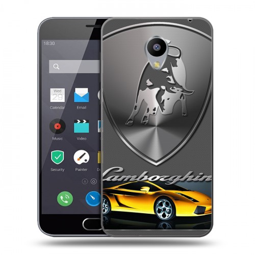 Дизайнерский пластиковый чехол для Meizu M2 Note Lamborghini