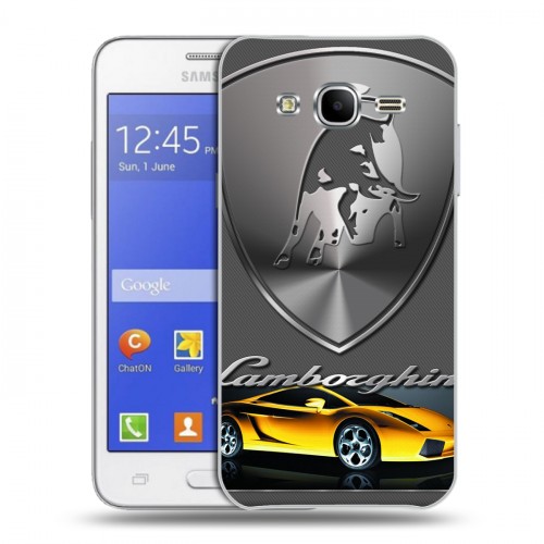 Дизайнерский силиконовый чехол для Samsung Galaxy J7 Lamborghini