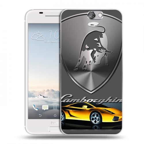 Дизайнерский пластиковый чехол для HTC One A9 Lamborghini