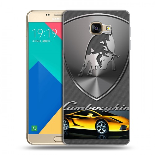 Дизайнерский силиконовый чехол для Samsung Galaxy A9 Lamborghini