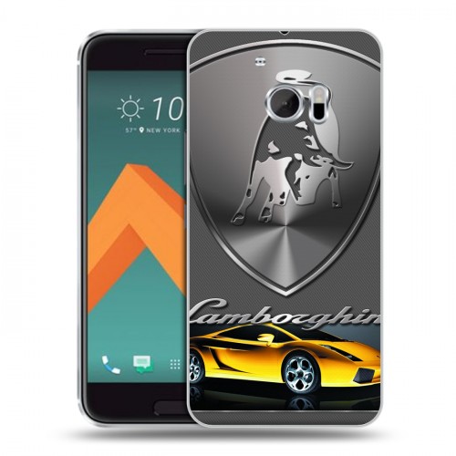 Дизайнерский пластиковый чехол для HTC 10 Lamborghini