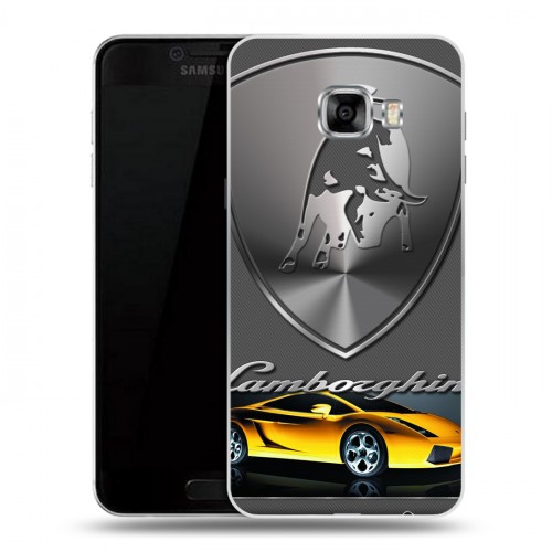 Дизайнерский пластиковый чехол для Samsung Galaxy C5 Lamborghini