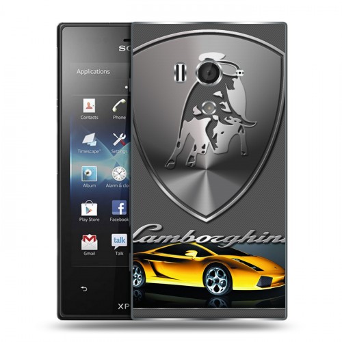 Дизайнерский пластиковый чехол для Sony Xperia acro S Lamborghini