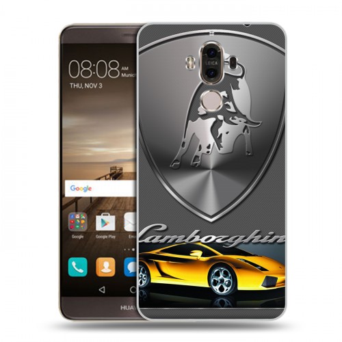 Дизайнерский пластиковый чехол для Huawei Mate 9 Lamborghini