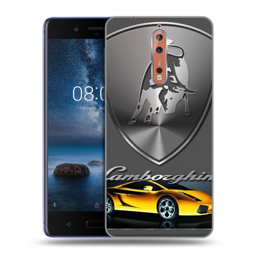 Дизайнерский пластиковый чехол для Nokia 8 Lamborghini