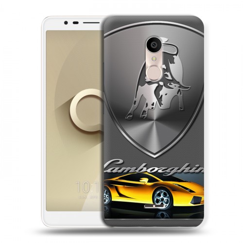 Дизайнерский пластиковый чехол для Alcatel 3C Lamborghini