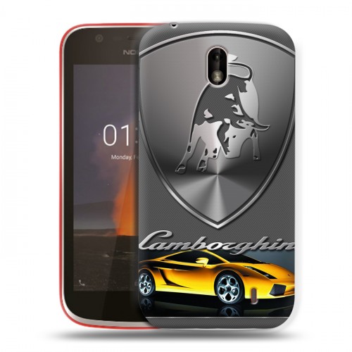 Дизайнерский пластиковый чехол для Nokia 1 Lamborghini