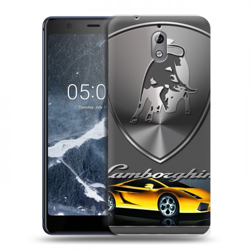 Дизайнерский пластиковый чехол для Nokia 3.1 Lamborghini