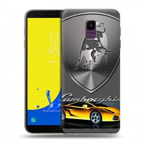 Дизайнерский пластиковый чехол для Samsung Galaxy J6 Lamborghini