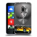 Дизайнерский пластиковый чехол для Nokia Lumia 620 Lamborghini