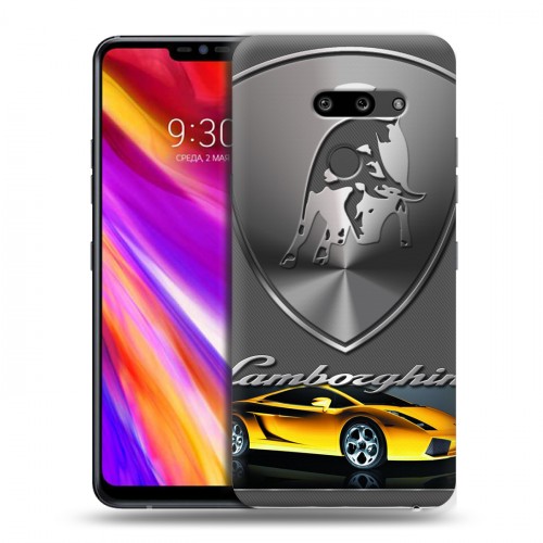 Дизайнерский пластиковый чехол для LG G8 ThinQ Lamborghini