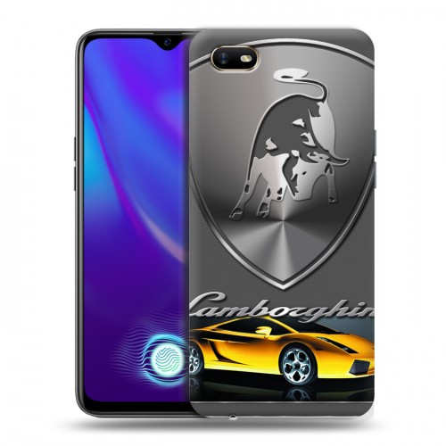 Дизайнерский силиконовый с усиленными углами чехол для OPPO A1k Lamborghini