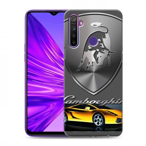 Дизайнерский силиконовый чехол для Realme 5 Lamborghini