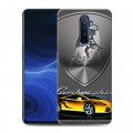 Дизайнерский силиконовый с усиленными углами чехол для Realme X2 Pro Lamborghini