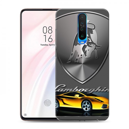 Дизайнерский пластиковый чехол для Xiaomi RedMi K30 Lamborghini