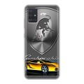 Дизайнерский силиконовый чехол для Samsung Galaxy A51 Lamborghini