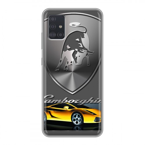 Дизайнерский силиконовый чехол для Samsung Galaxy A51 Lamborghini