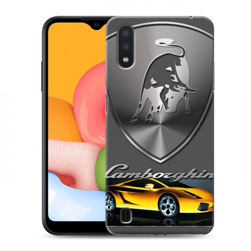 Дизайнерский силиконовый чехол для Samsung Galaxy M01 Lamborghini