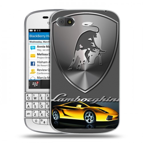 Дизайнерский пластиковый чехол для BlackBerry Q10 Lamborghini