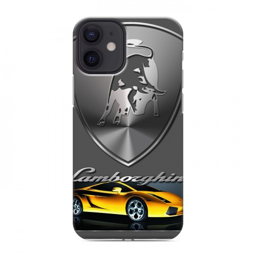 Дизайнерский пластиковый чехол для Iphone 12 Mini Lamborghini