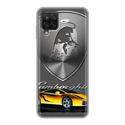 Дизайнерский силиконовый чехол для Samsung Galaxy A12 Lamborghini