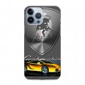 Дизайнерский пластиковый чехол для Iphone 13 Pro Max Lamborghini