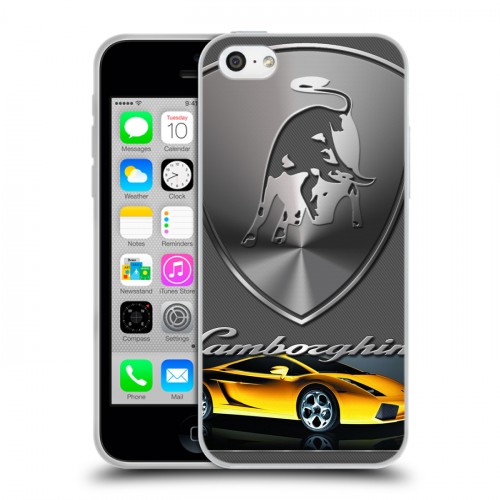 Дизайнерский пластиковый чехол для Iphone 5c Lamborghini