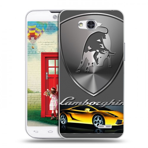 Дизайнерский пластиковый чехол для LG L80 Lamborghini