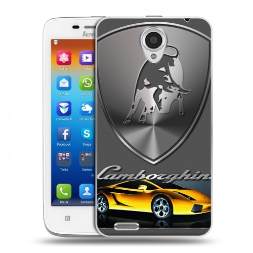 Дизайнерский пластиковый чехол для Lenovo S650 Ideaphone Lamborghini