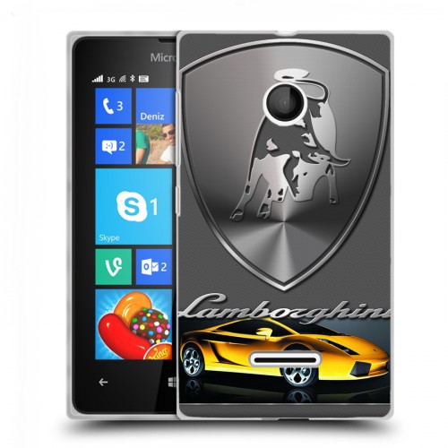 Дизайнерский пластиковый чехол для Microsoft Lumia 435 Lamborghini