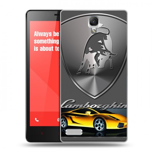 Дизайнерский пластиковый чехол для Xiaomi RedMi Note Lamborghini