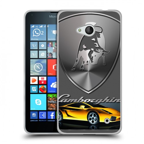 Дизайнерский пластиковый чехол для Microsoft Lumia 640 Lamborghini