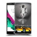 Дизайнерский пластиковый чехол для LG G4 Lamborghini