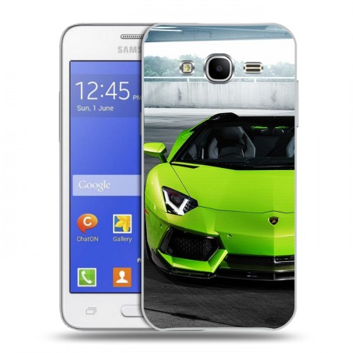 Дизайнерский силиконовый чехол для Samsung Galaxy J7 Lamborghini