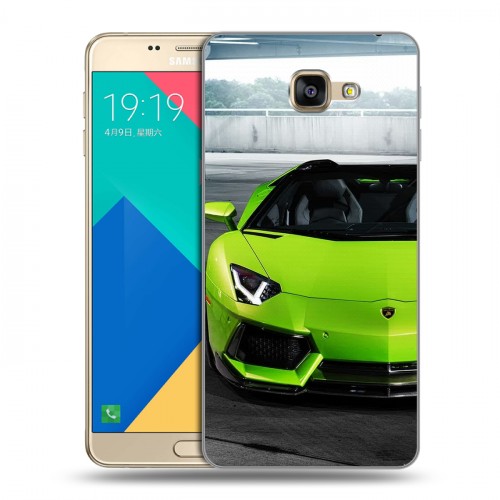 Дизайнерский силиконовый чехол для Samsung Galaxy A9 Lamborghini