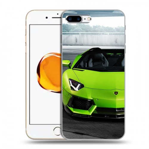 Дизайнерский пластиковый чехол для Iphone 7 Plus / 8 Plus Lamborghini