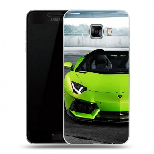 Дизайнерский пластиковый чехол для Samsung Galaxy C5 Lamborghini