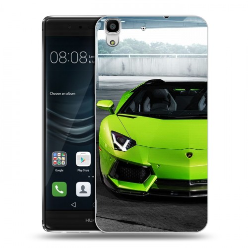 Дизайнерский пластиковый чехол для Huawei Y6II Lamborghini