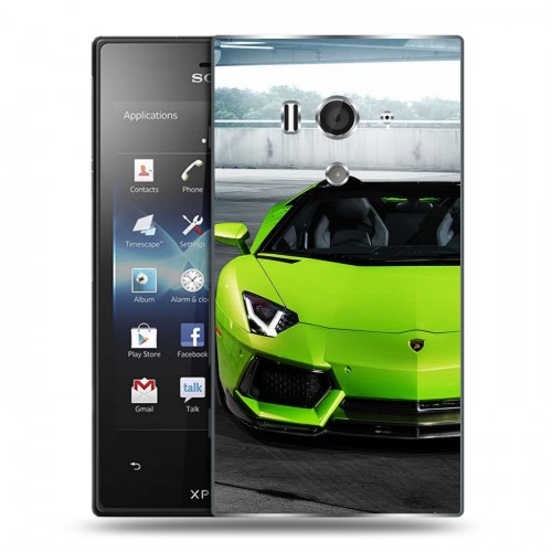 Дизайнерский пластиковый чехол для Sony Xperia acro S Lamborghini