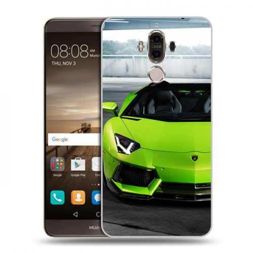 Дизайнерский пластиковый чехол для Huawei Mate 9 Lamborghini