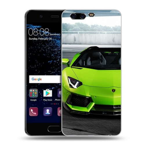 Дизайнерский пластиковый чехол для Huawei P10 Lamborghini