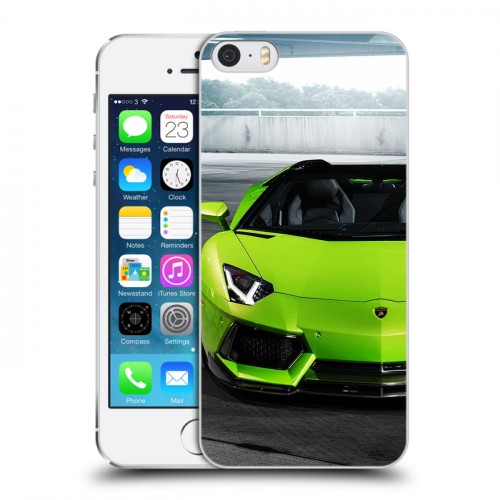 Дизайнерский пластиковый чехол для Iphone 5s Lamborghini