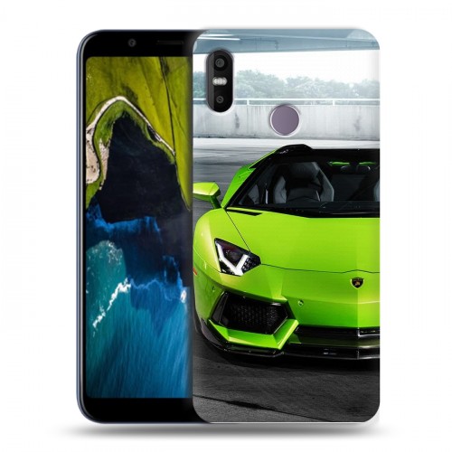 Дизайнерский пластиковый чехол для HTC U12 Life Lamborghini